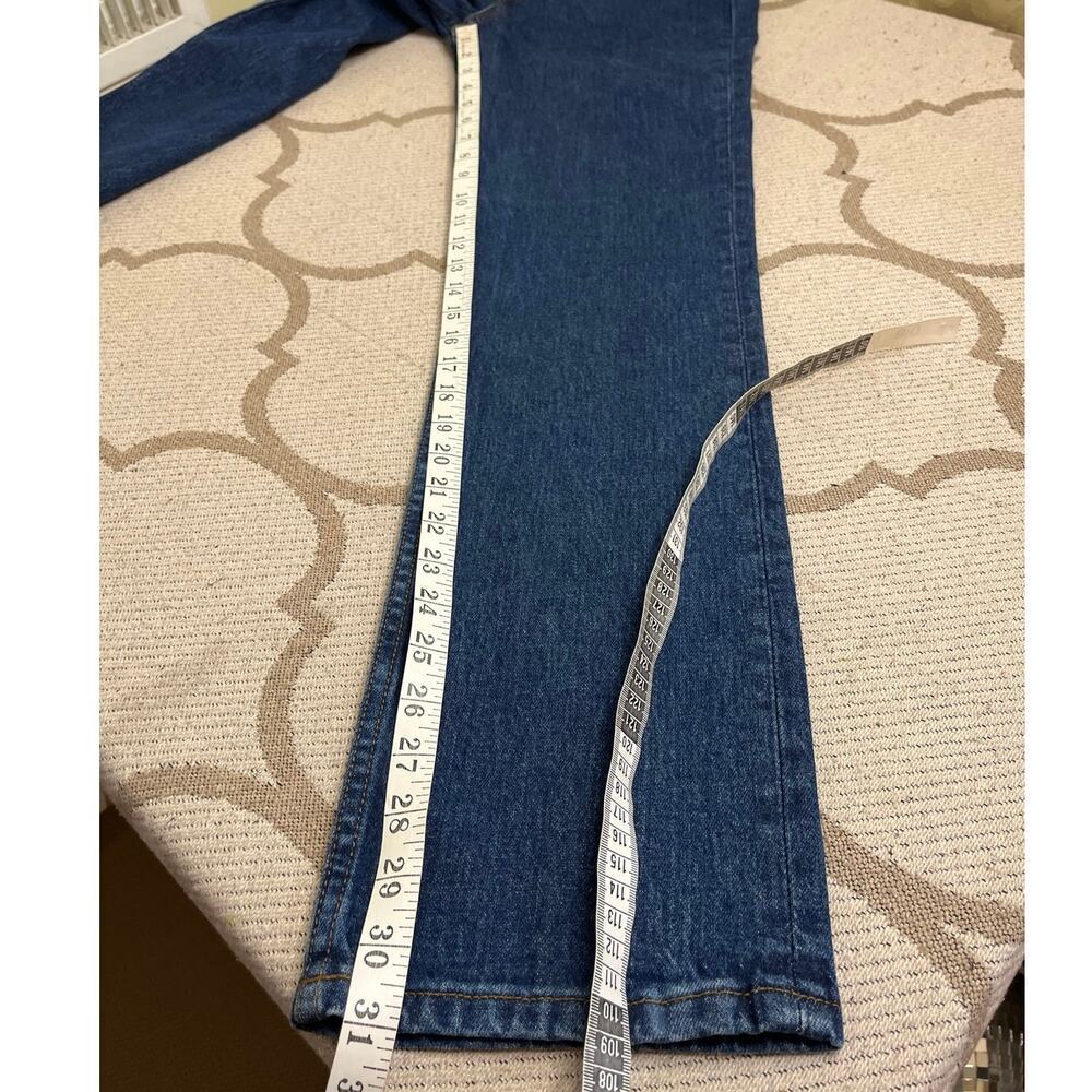 Abercrombie & Fitch The 90’s Straight Ultra High Rise Dark Blue Jeans, size 25/0 - Picture 9 of 13